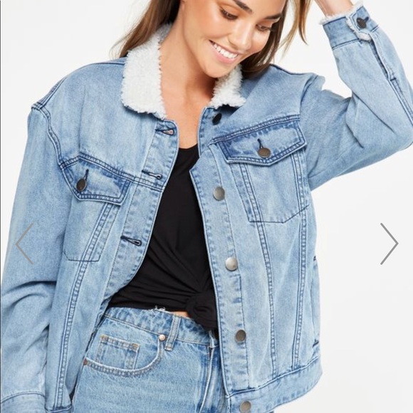 oversized denim jacket cotton on